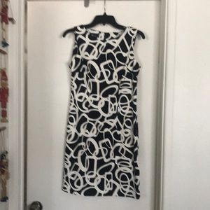 Black and White dress.